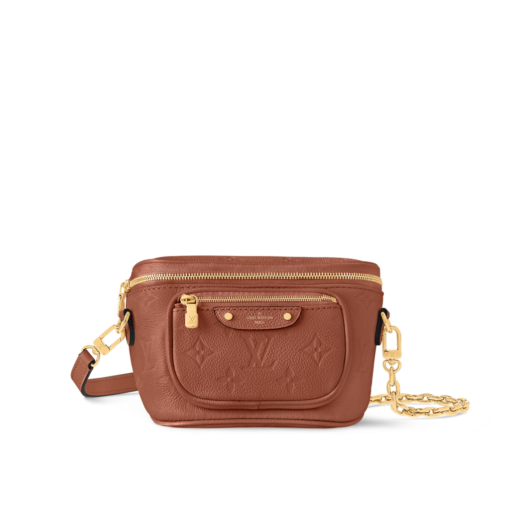Mini Bumbag Cognac Monogram Empreinte Leather Gold-Toned Hardware