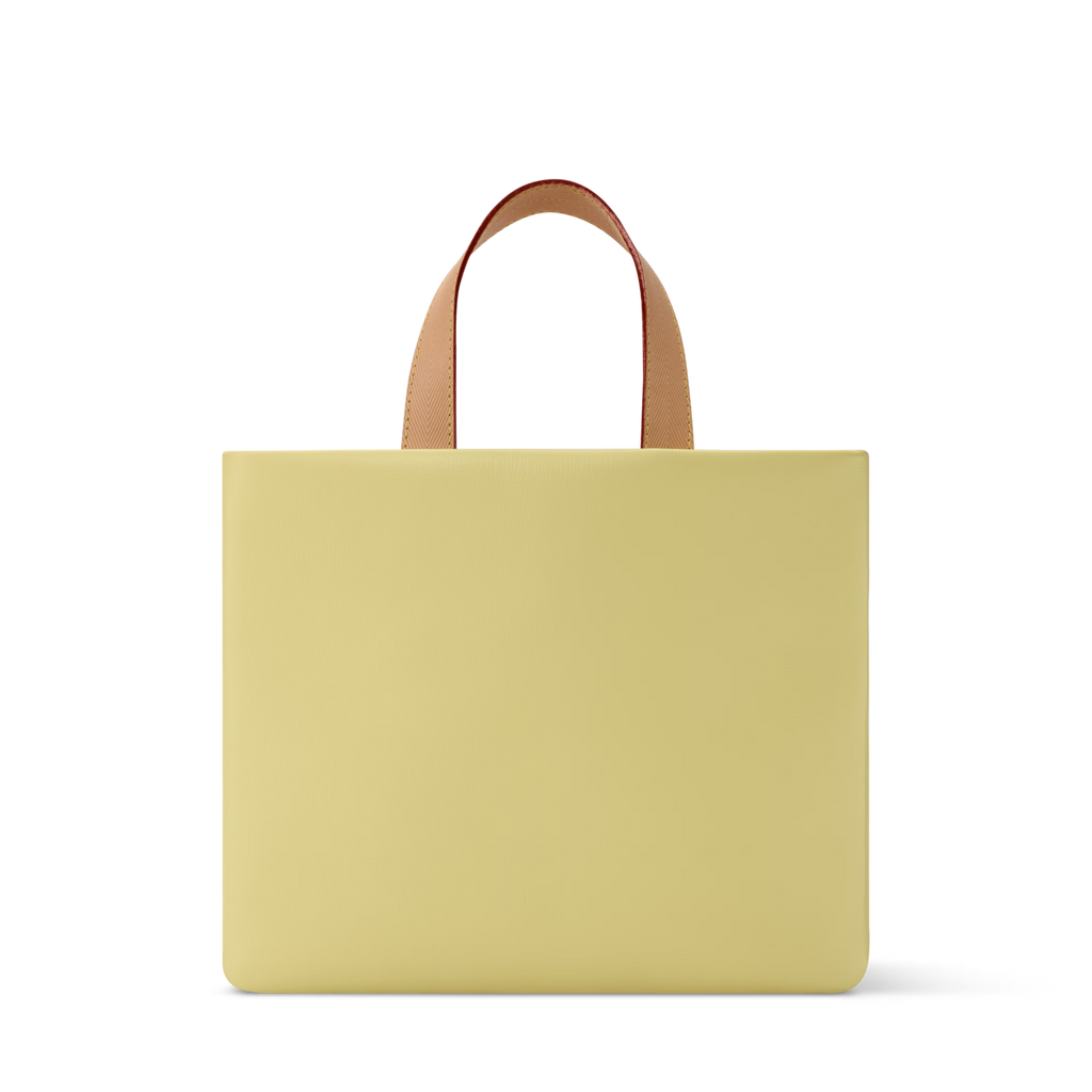 Mini Shopper Tote Calfskin Leather Daisy Yellow Gold-Toned Hardware
