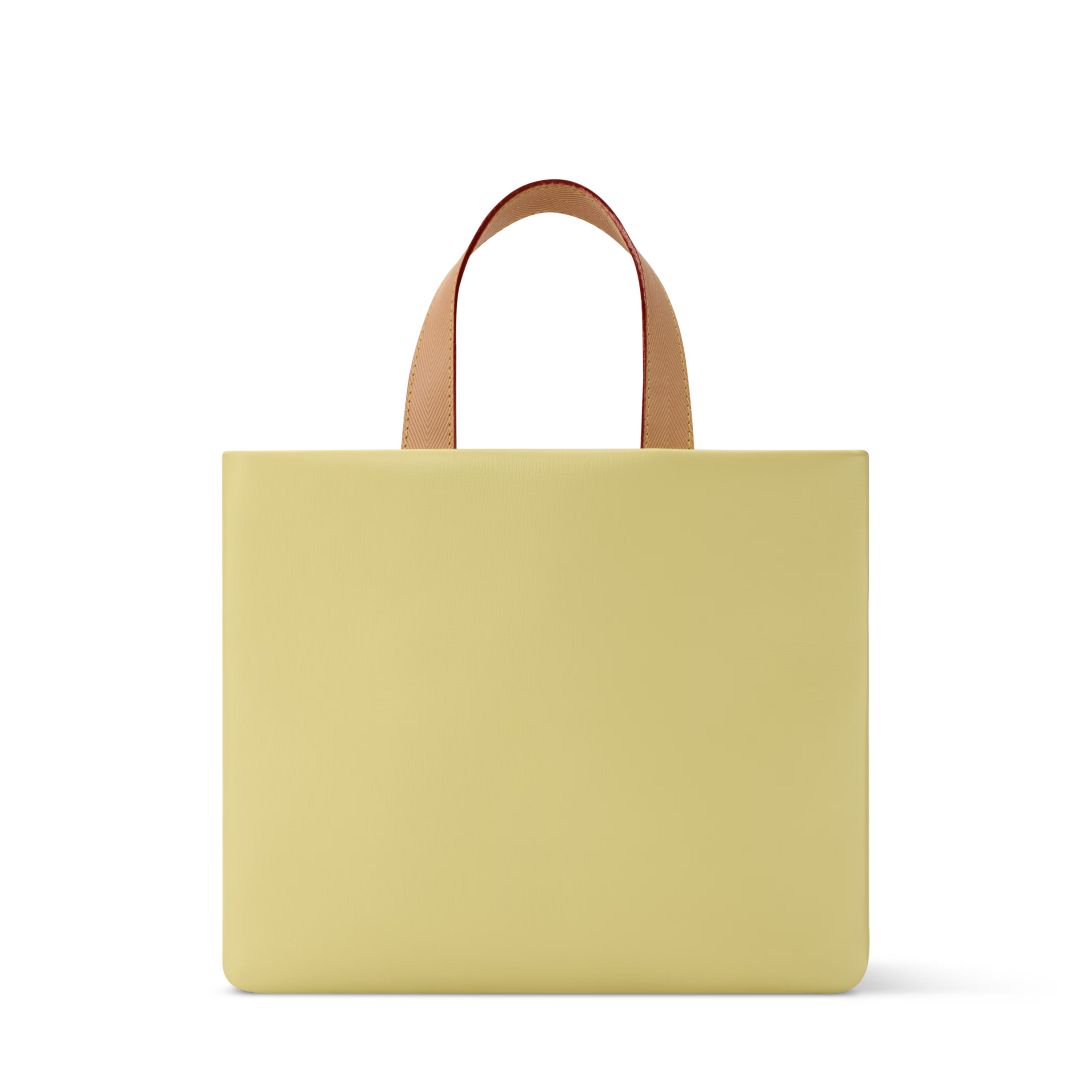 Mini Shopper Tote Calfskin Leather Daisy Yellow Gold-Toned Hardware