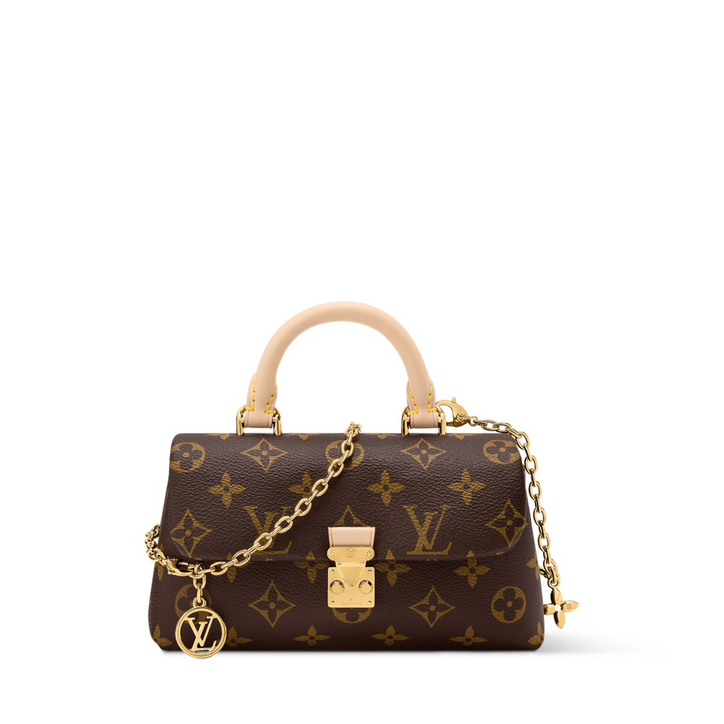 Nano Madeleine Monogram Coated Canvas Gold-Toned Hardware