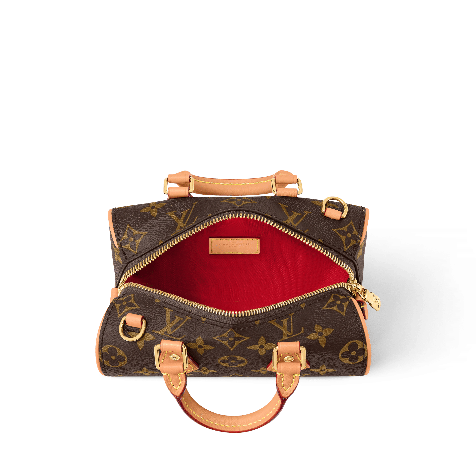 Nano Speedy Monogram Coated Canvas Gold-Toned Hardware