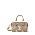 Nano Speedy Monogram Empreinte Leather Dove Cream Gold-Toned Hardware
