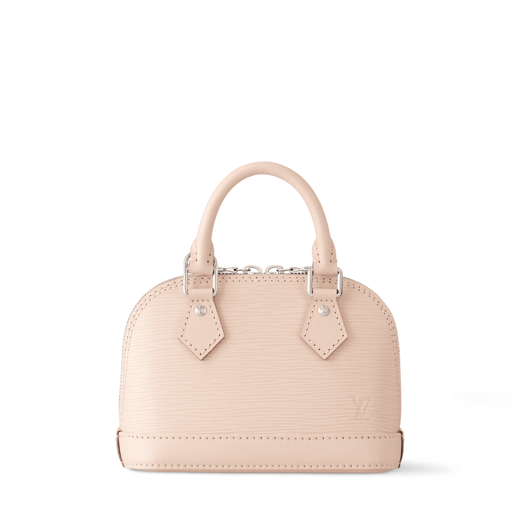 Nano Alma Epi Leather Quartz White Silver-Color Hardware