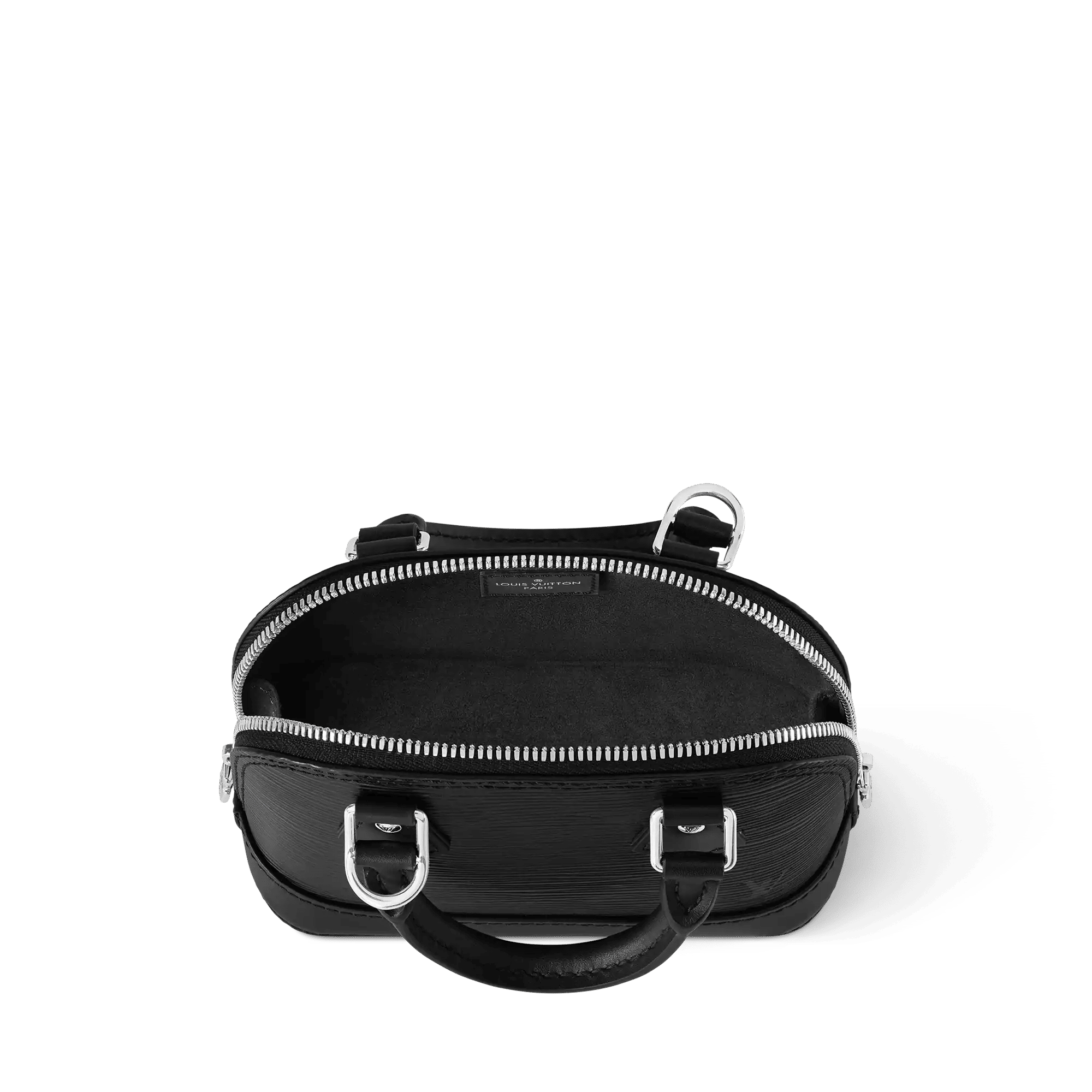 Nano Alma Epi Leather Black Silver-Color Hardware