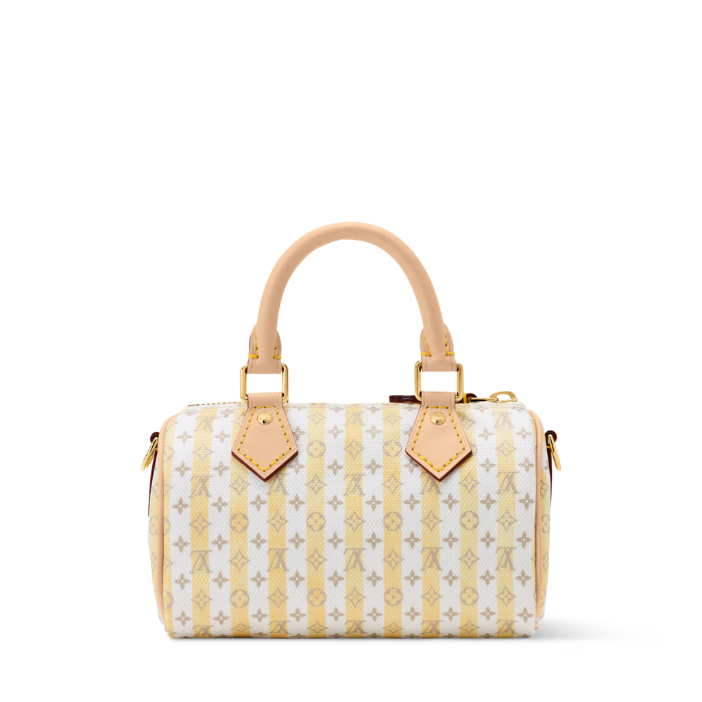 Nano Speedy Monogram Coated Canvas LV Stamp Banana Gold-Toned Hardware