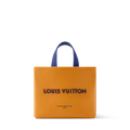 Nano Shopper Tote Calfskin Leather Saffron Silver-Toned Hardware