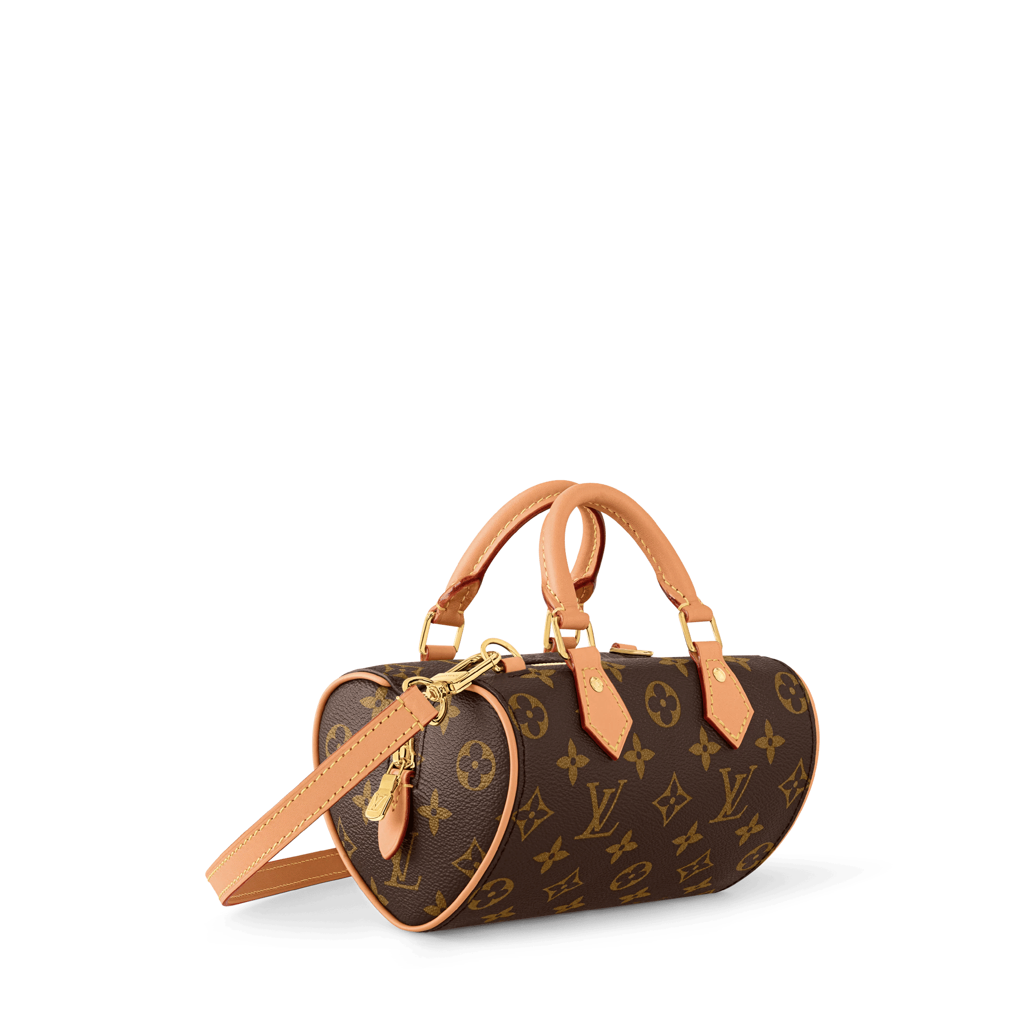 Nano Speedy Monogram Coated Canvas Gold-Toned Hardware