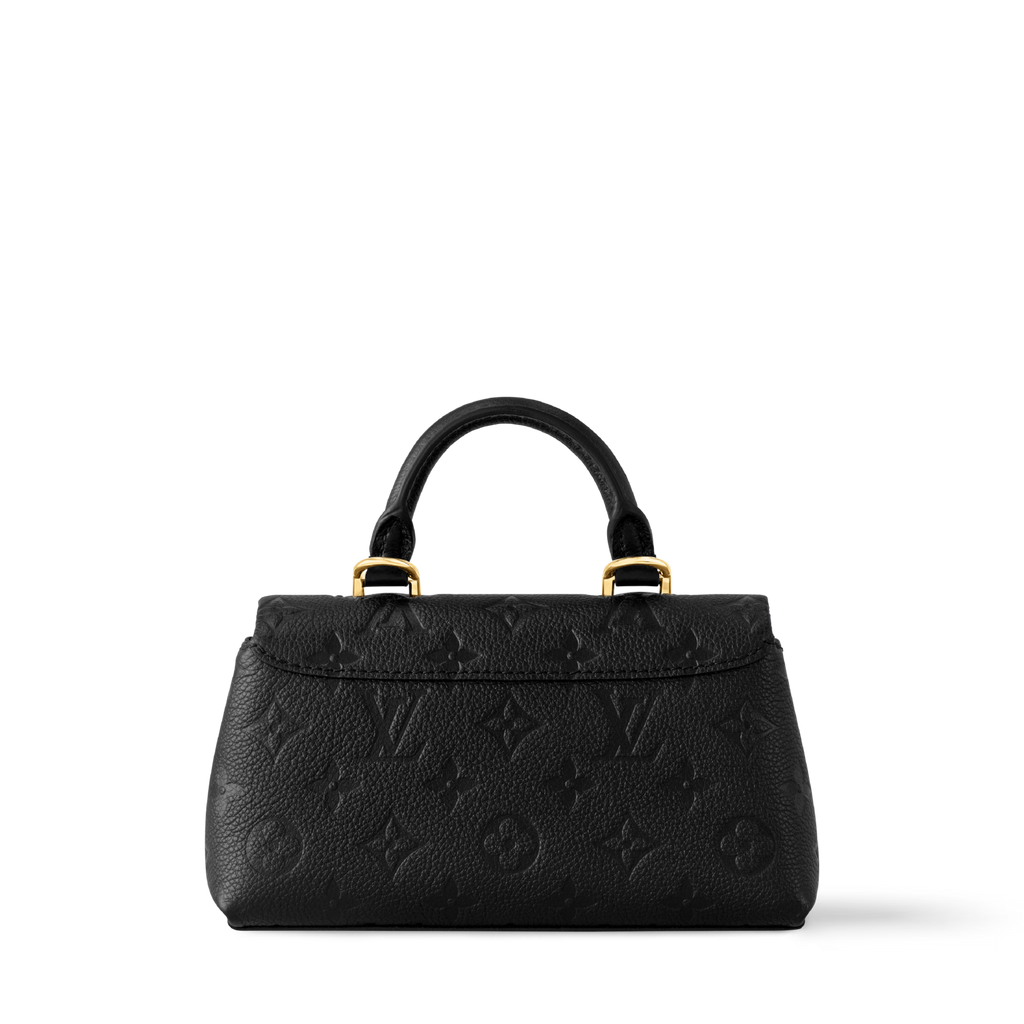 Nano Madeleine Monogram Empreinte Leather Black Gold-Toned Hardware