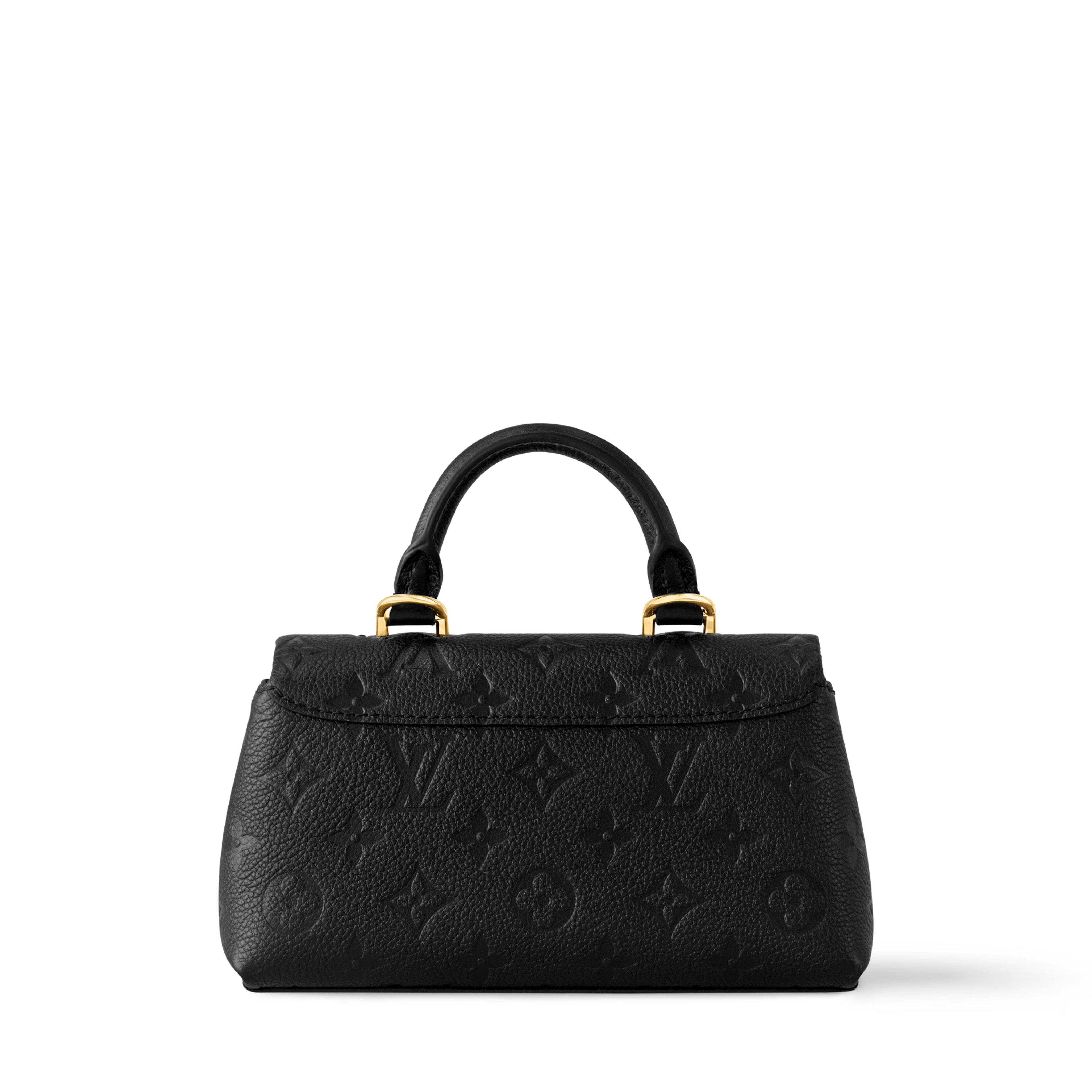 Nano Madeleine Monogram Empreinte Leather Black Gold-Toned Hardware