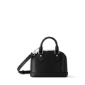 Nano Alma Epi Leather Black Silver-Color Hardware