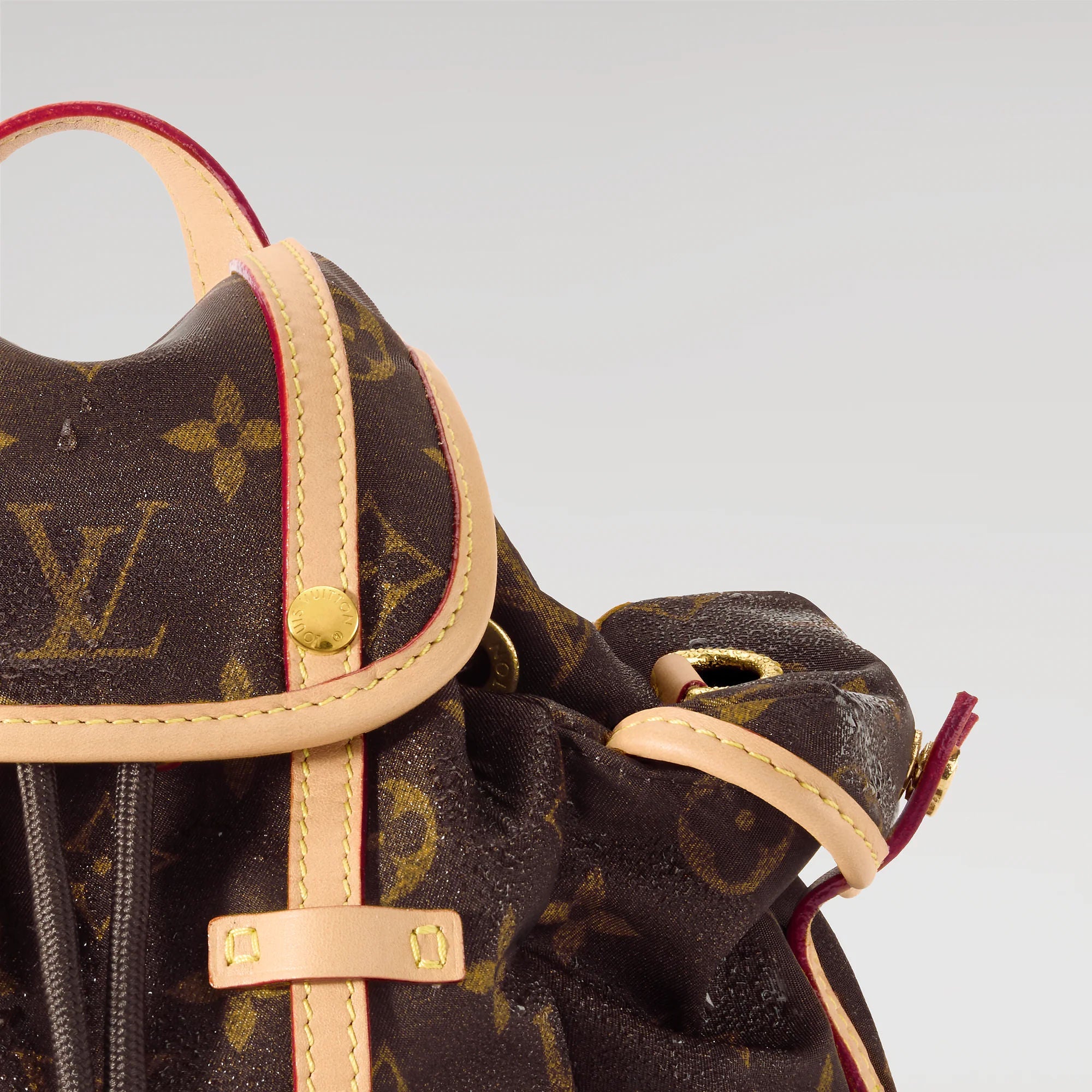 Nano Christopher East West Monogram Silk Tech Gold-Toned Hardware