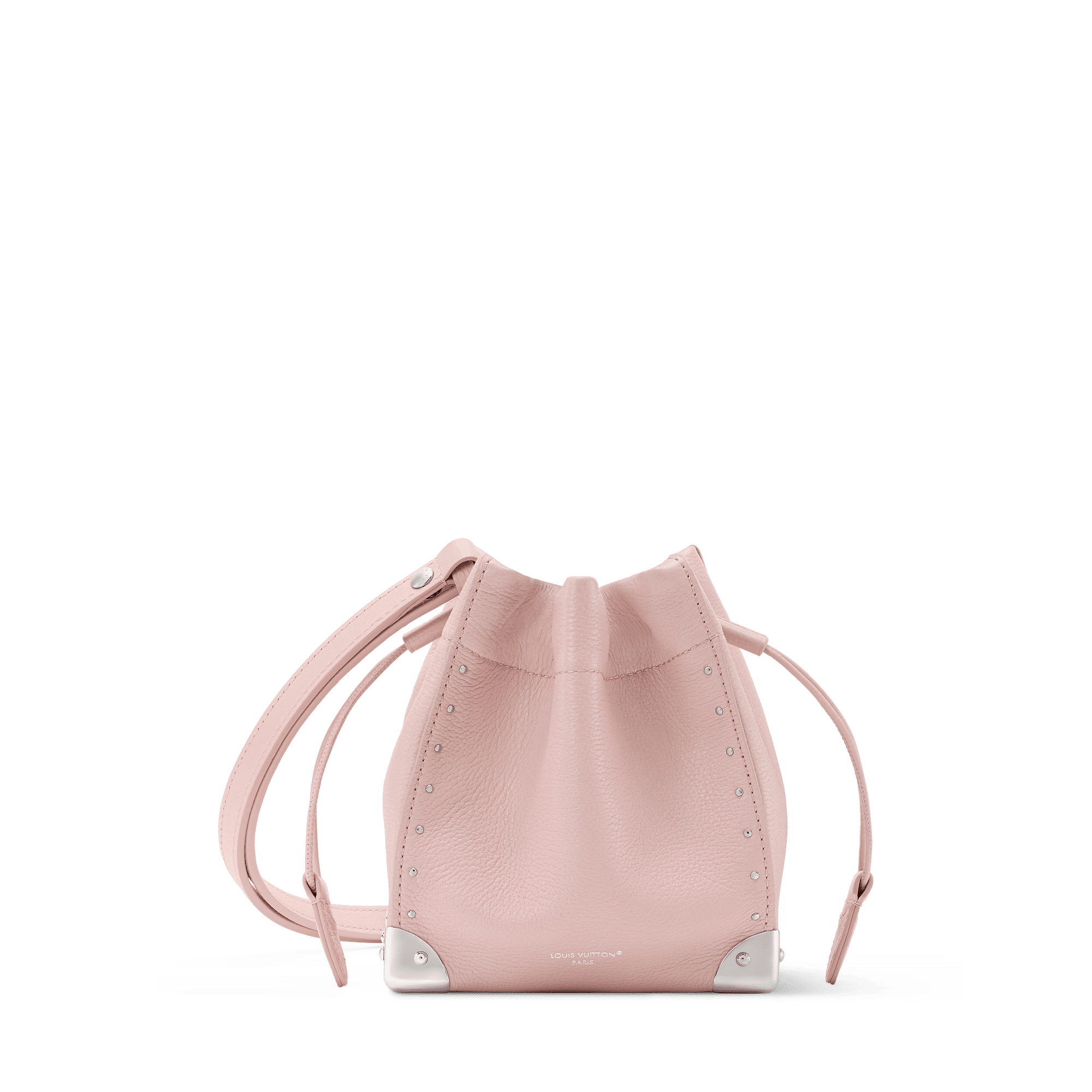 Nano Noé Trunk Calfskin Rose Petal Silver-Toned Hardware