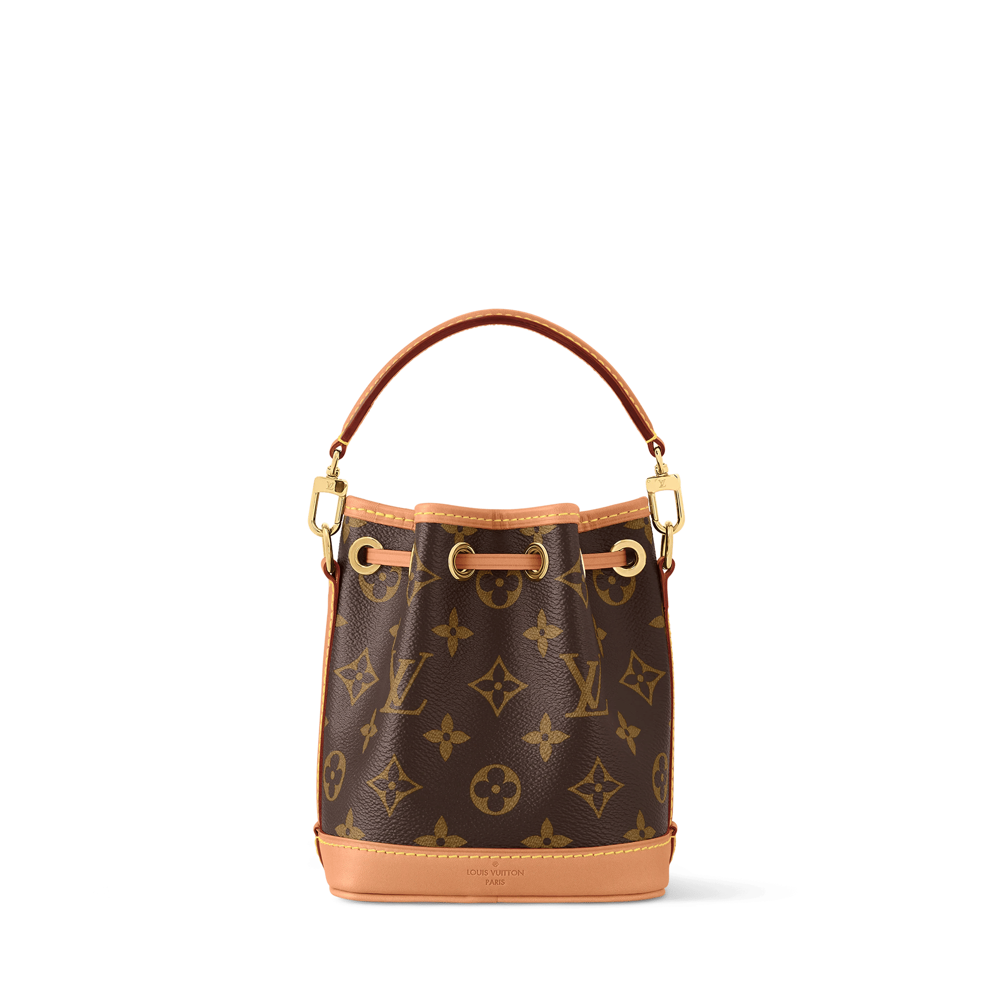 Nano Noé Monogram Coated Canvas Gold-Toned Hardware