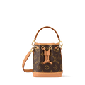 Nano Noé Monogram Coated Canvas Gold-Toned Hardware