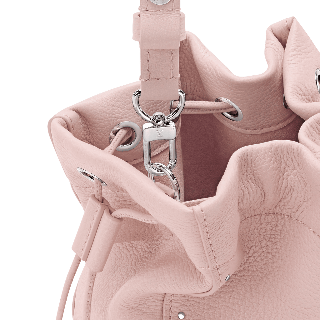 Nano Noé Trunk Calfskin Rose Petal Silver-Toned Hardware