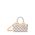 Nano Speedy Damier Azur Coated Canvas Gold-Toned Hardware