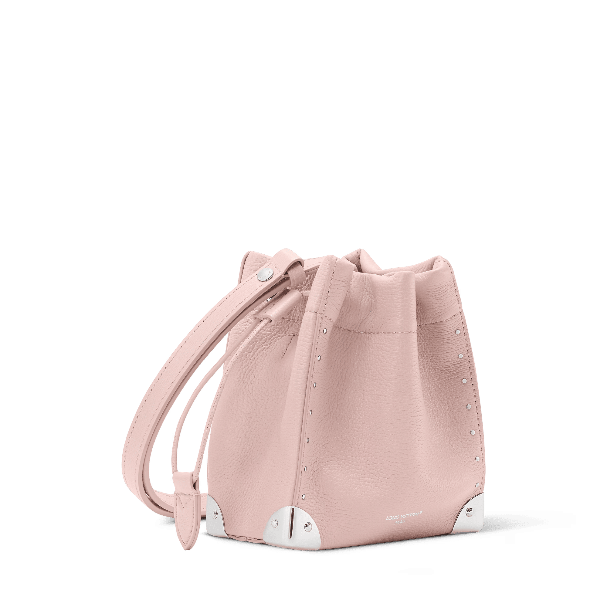 Nano Noé Trunk Calfskin Rose Petal Silver-Toned Hardware