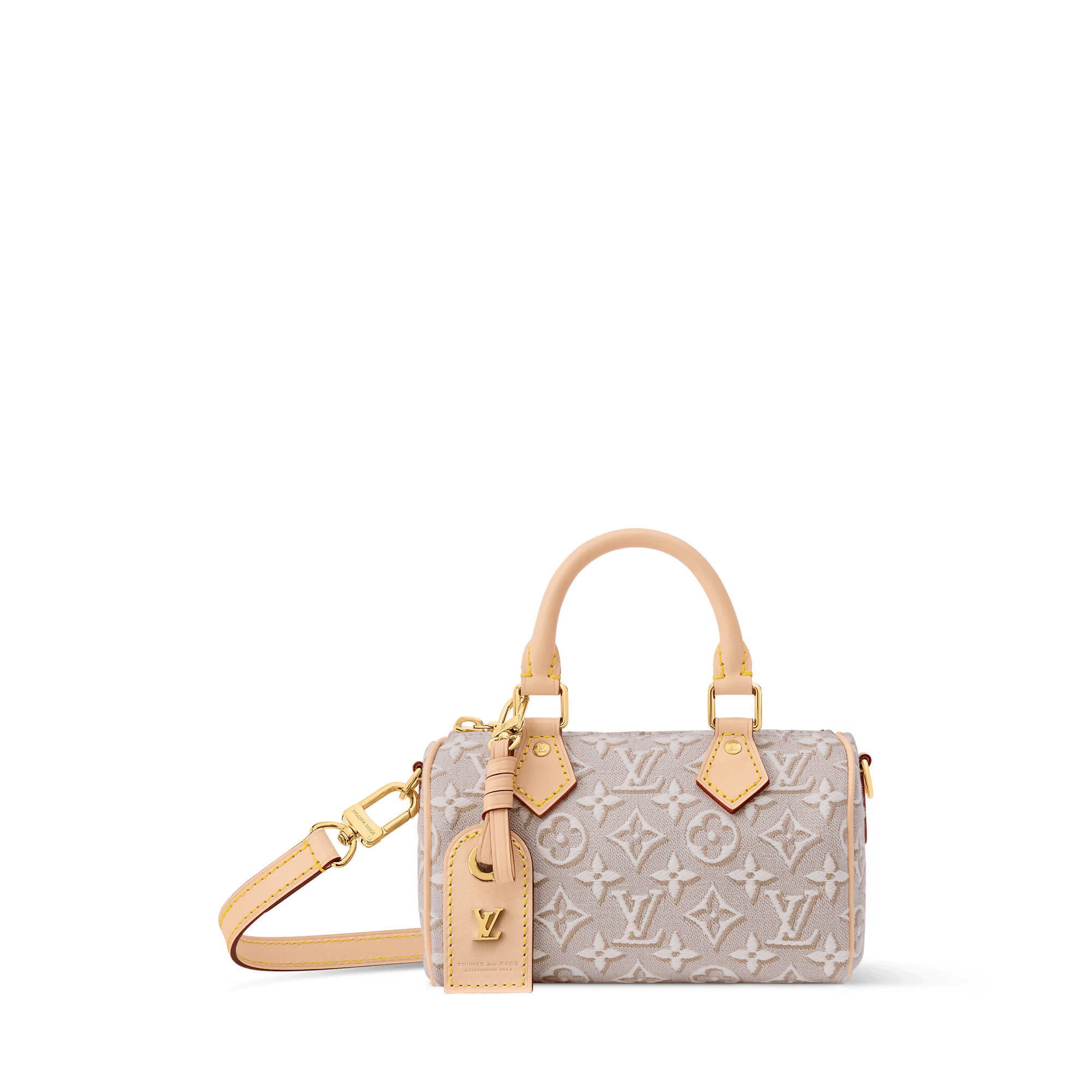Nano Speedy Monogram Emblème Peuplier Gold-Toned Hardware