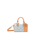 Nano Speedy Monogram Origine Canvas Bleu Courrier Gold-Toned Hardware