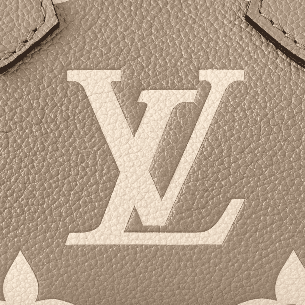 Nano Speedy Monogram Empreinte Leather Dove Cream Gold-Toned Hardware