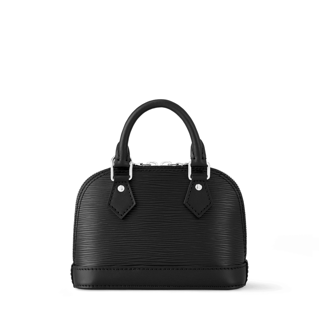 Nano Alma Epi Leather Black Silver-Color Hardware