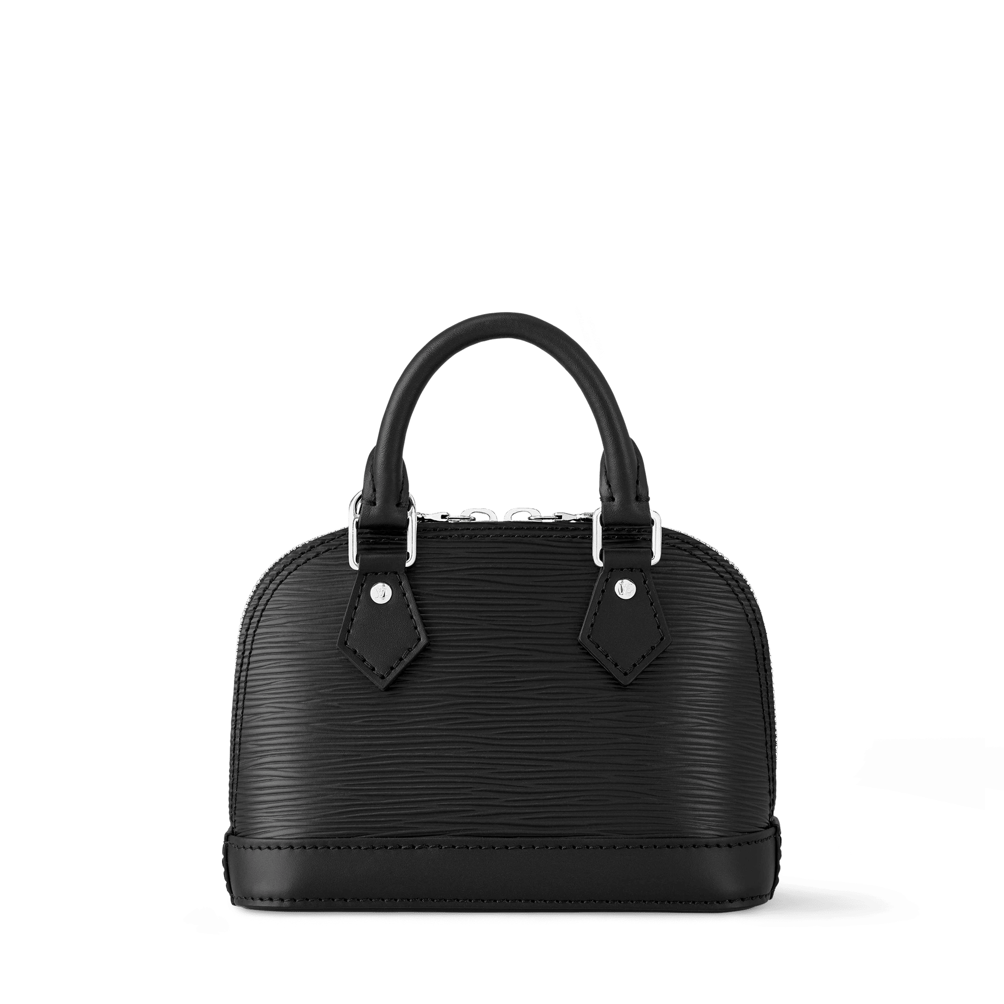Nano Alma Epi Leather Black Silver-Color Hardware