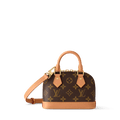 Nano Alma Monogram Coated Canvas Gold-Toned Hardware