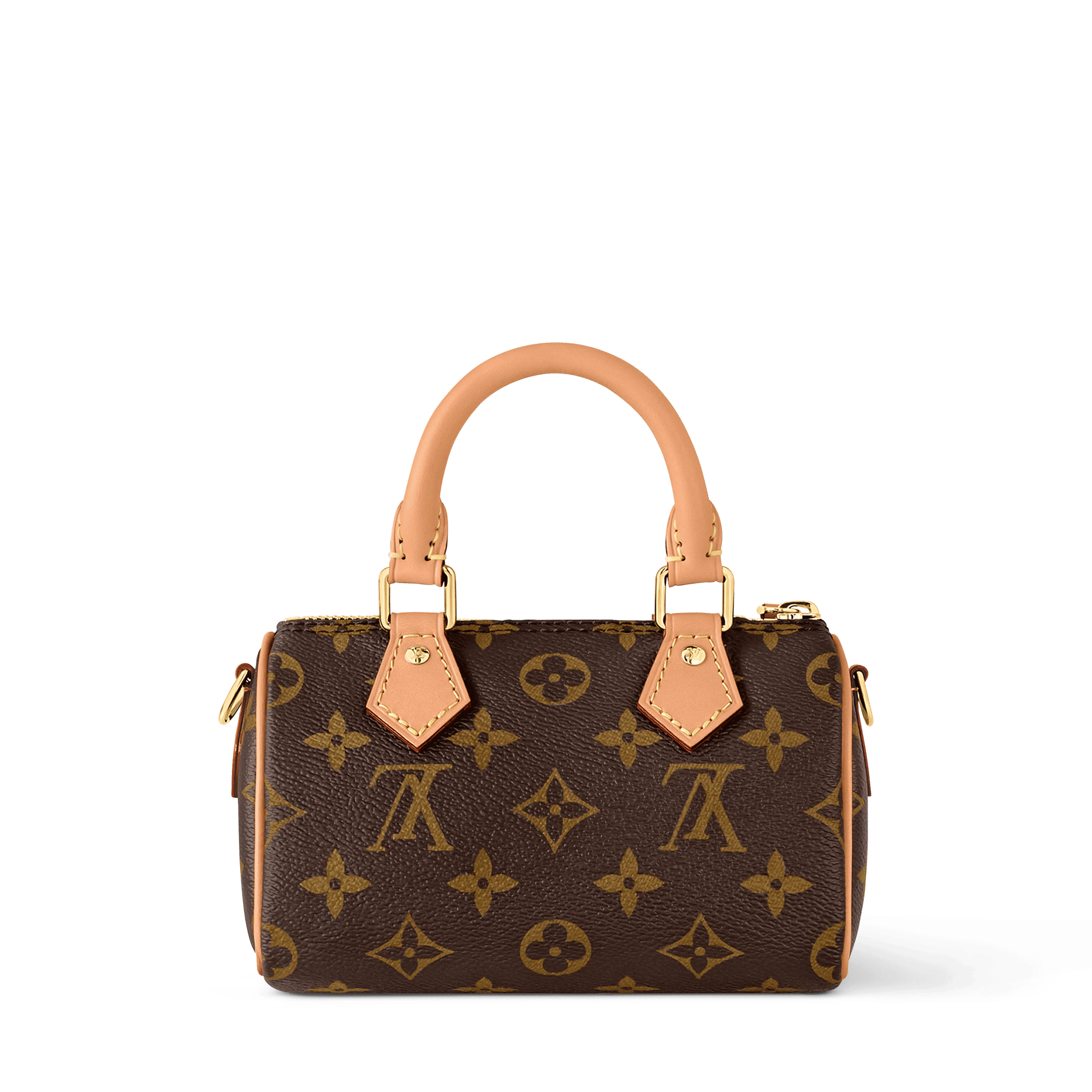 Nano Speedy Monogram Coated Canvas Gold-Toned Hardware