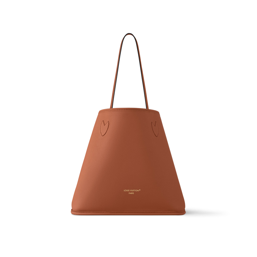 Neverfull Inside Out MM Monogram Coated Canvas Tan Gold-Toned Hardware