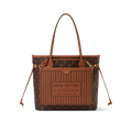 Neverfull Inside Out MM Monogram Coated Canvas Tan Gold-Toned Hardware