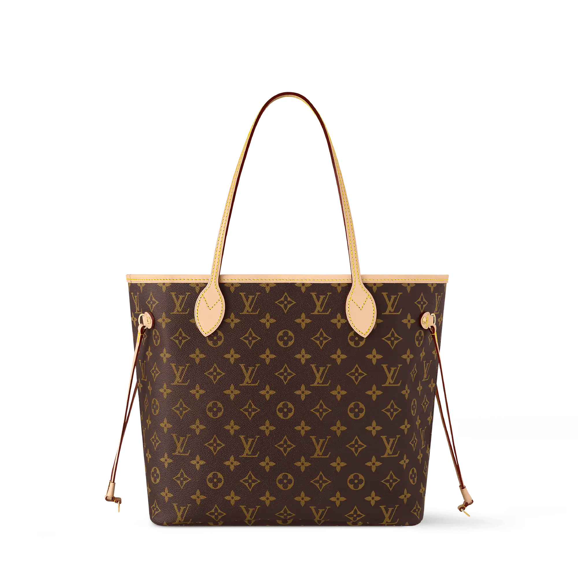 Neverfull MM Monogram Coated Canvas Cherry Gold-Toned Hardware
