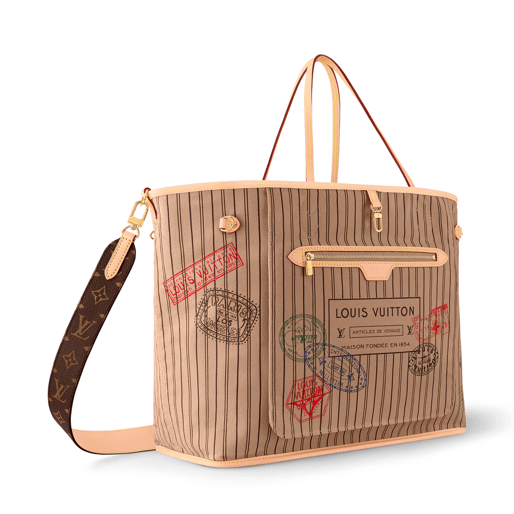 Neverfull Bandoulière Inside Out GM Monogram Coated Canvas Gold-Toned Hardware
