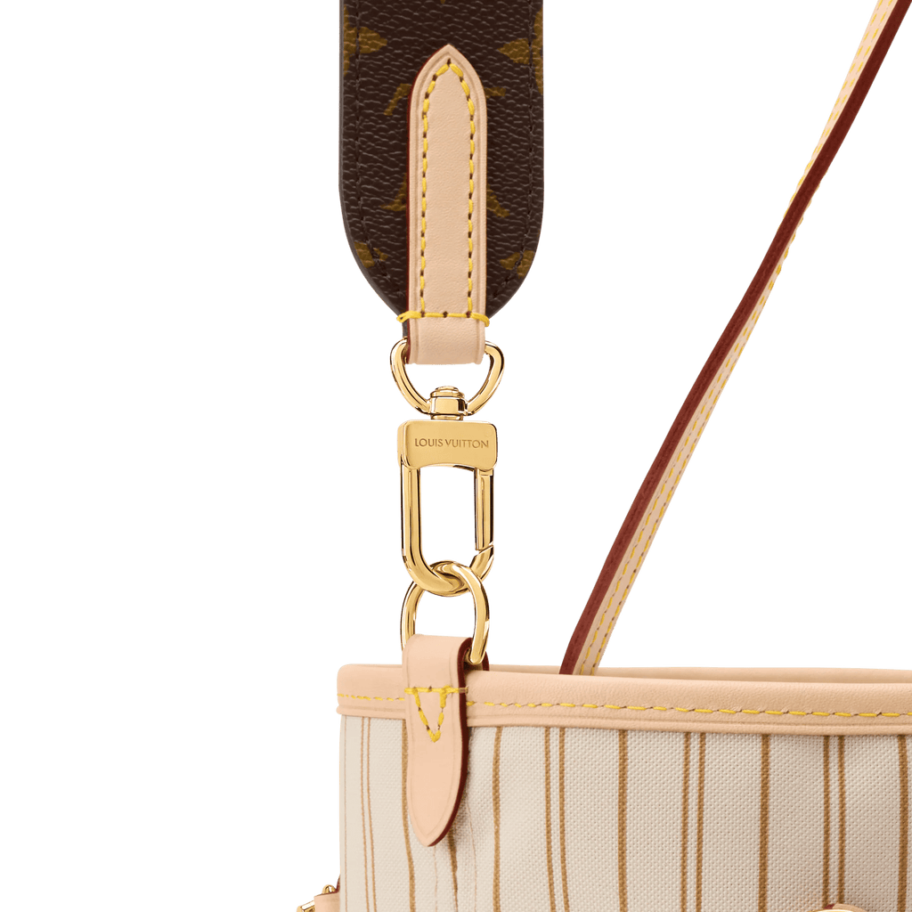 Neverfull MM Monogram Coated Canvas Sand Gold-Toned Hardware