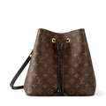 NéoNoé MM Monogram Coated Canvas Black Gold-Toned Hardware