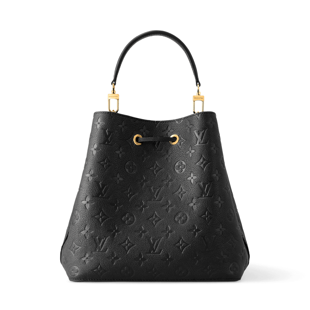 NéoNoé MM Monogram Empreinte Leather Black Gold-Toned Hardware