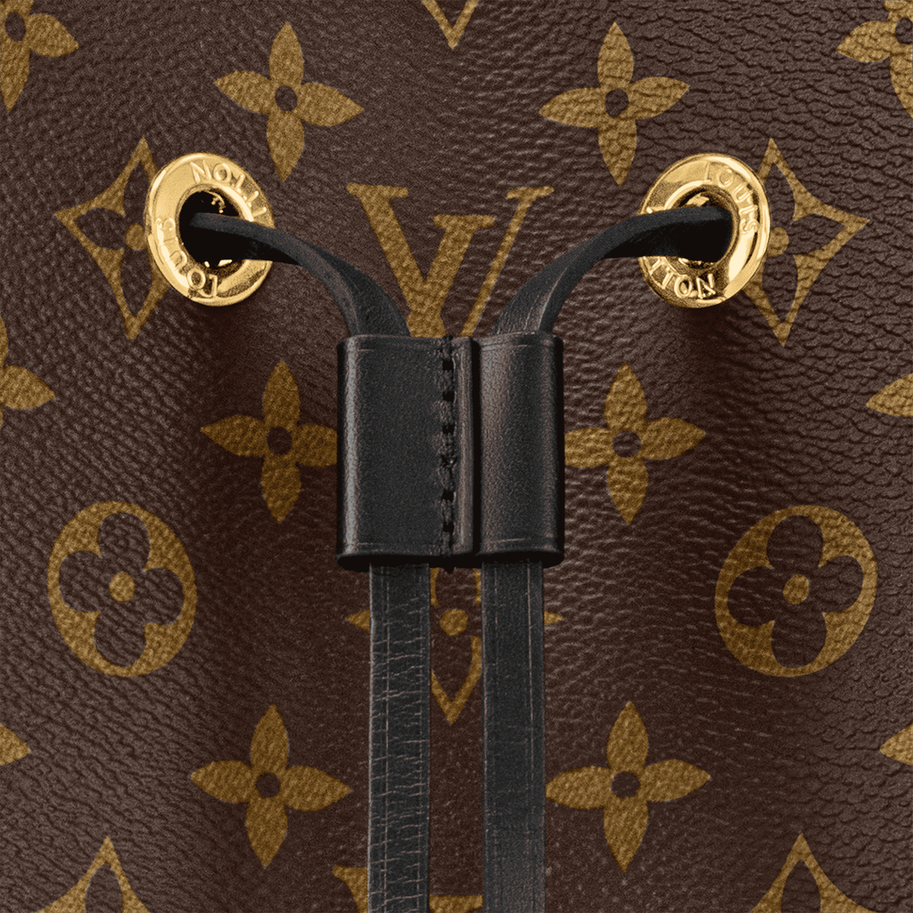 NéoNoé MM Monogram Coated Canvas Black Gold-Toned Hardware