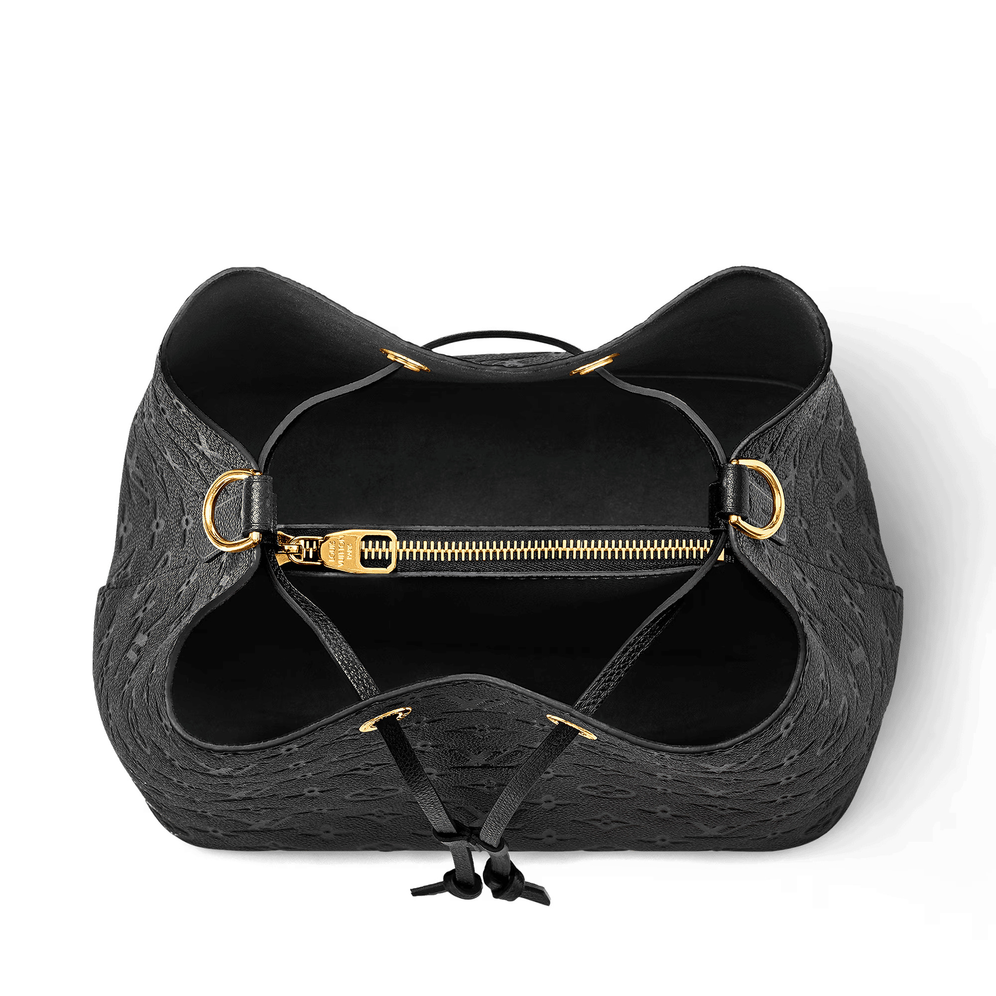 NéoNoé MM Monogram Empreinte Leather Black Gold-Toned Hardware