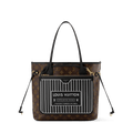 Neverfull Inside Out MM Monogram Coated Canvas Black Cowhide Leather Gold-Toned Hardware