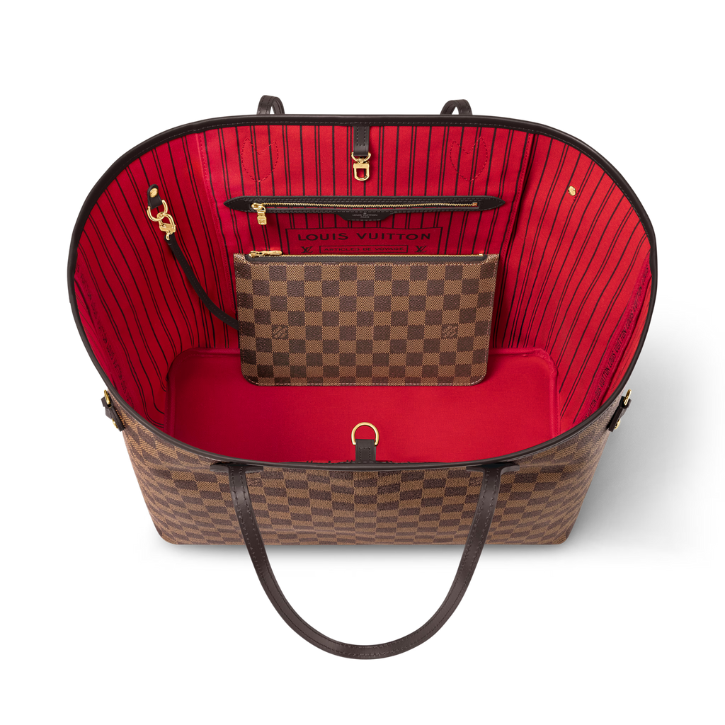 Neverfull GM Damier Ebene Coated Canvas Dark Chocolate Gold-Toned Hardware