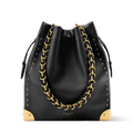 Noé Trunk Calfskin Leather Black Gold-Toned Hardware