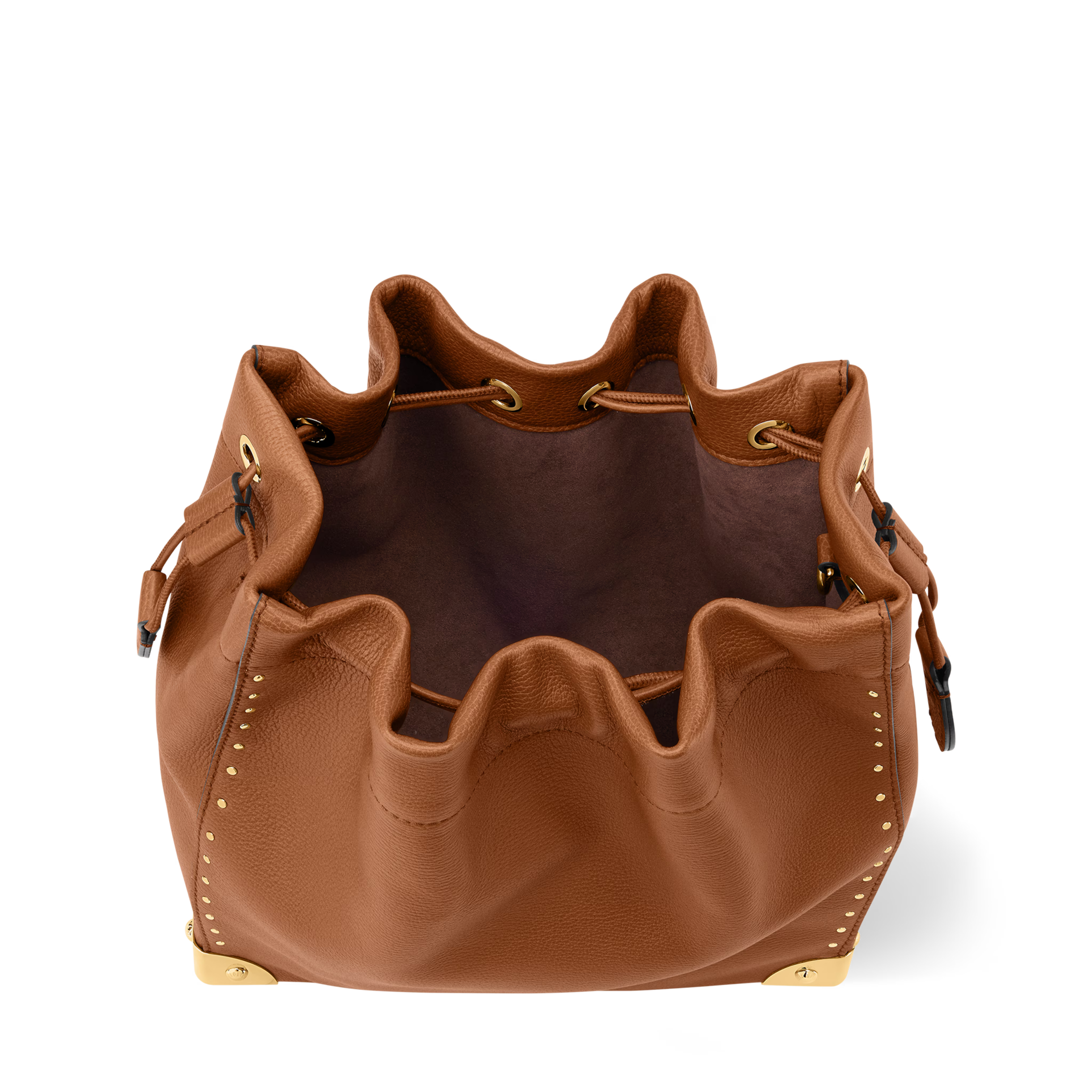 Noé Trunk Calfskin Leather Tan Gold-Toned Hardware
