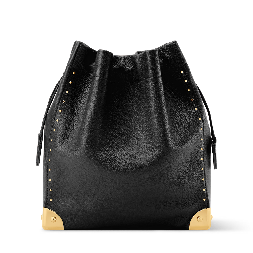 Noé Trunk Calfskin Leather Black Gold-Toned Hardware