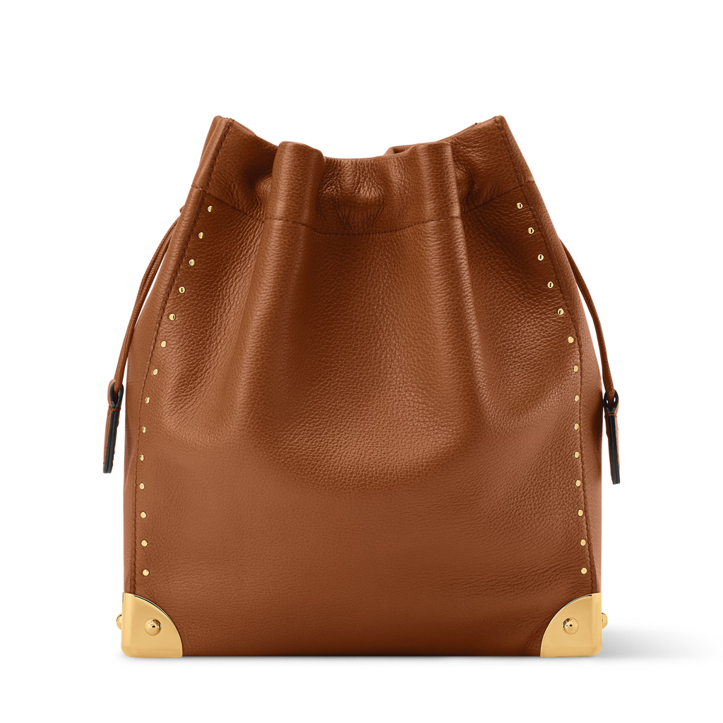 Noé Trunk Calfskin Leather Tan Gold-Toned Hardware