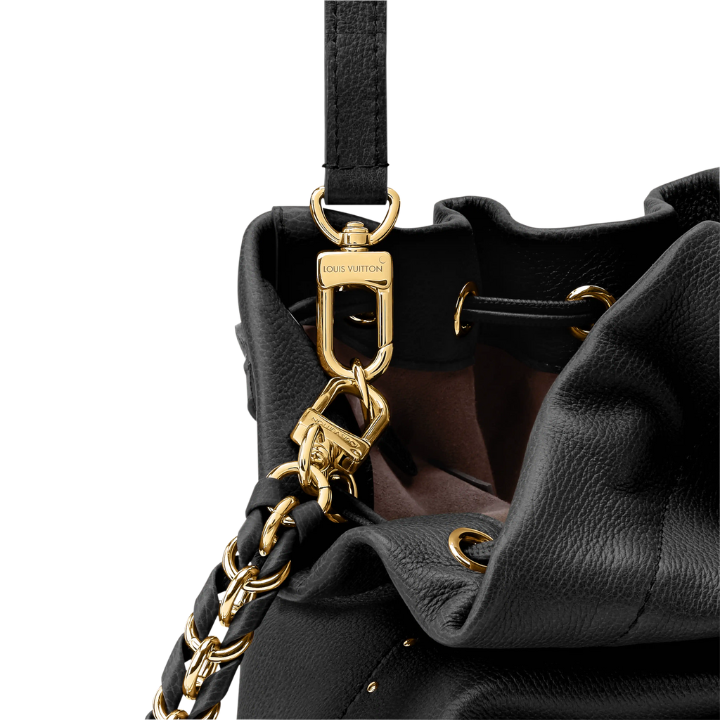Noé Trunk Calfskin Leather Black Gold-Toned Hardware