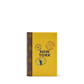 Passport Cover Yellow New York Cowhide Leather Monogram Canvas Trim