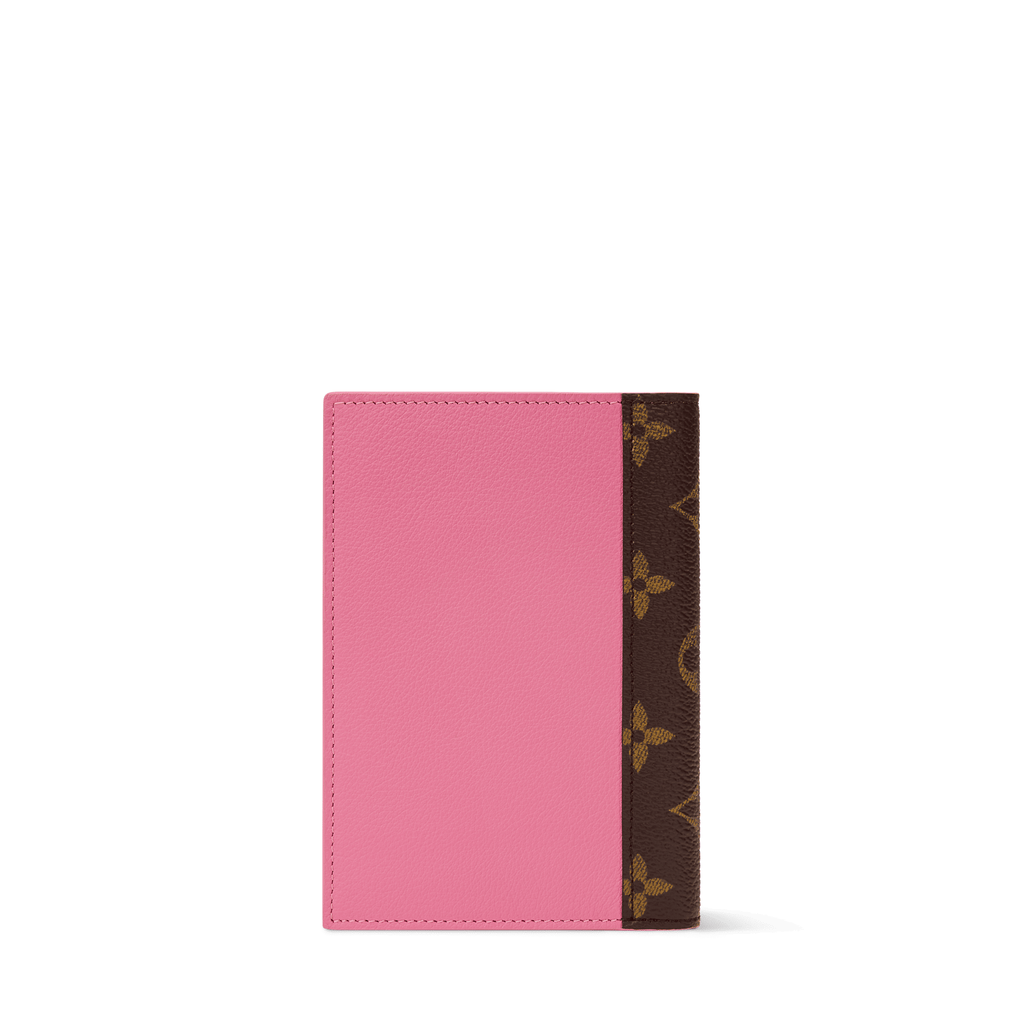 Passport Cover Rose Los Angeles Cowhide Leather Monogram Canvas Trim