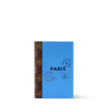 Passport Cover Bleu Paris Cowhide Leather Monogram Canvas Trim
