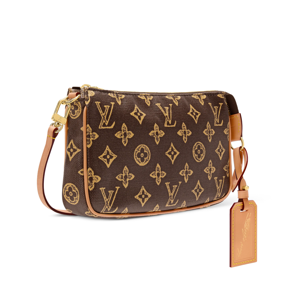 Pochette Accessoires Monogram Origine Canvas Dark Chocolate Gold-Toned Hardware