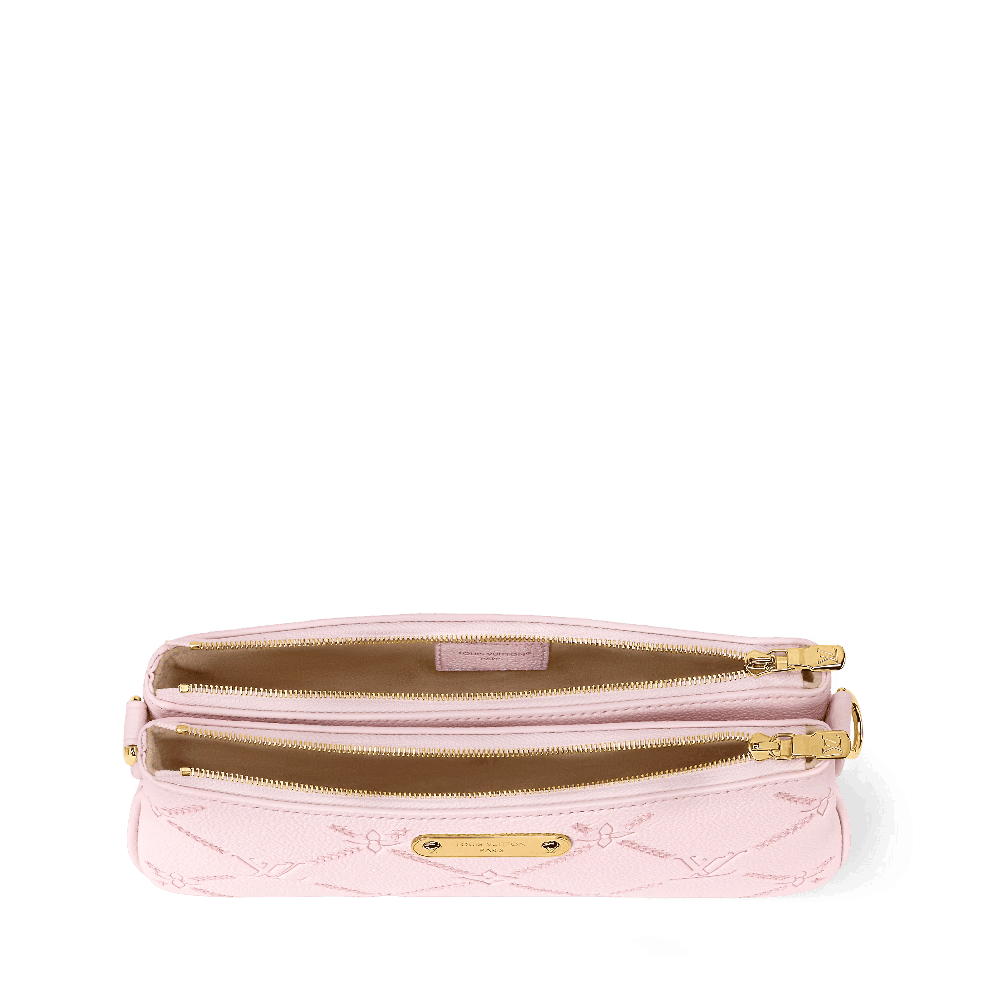 Pochette Liv Monogram Empreinte Leather Light Bliss Couture Gold-Toned Hardware