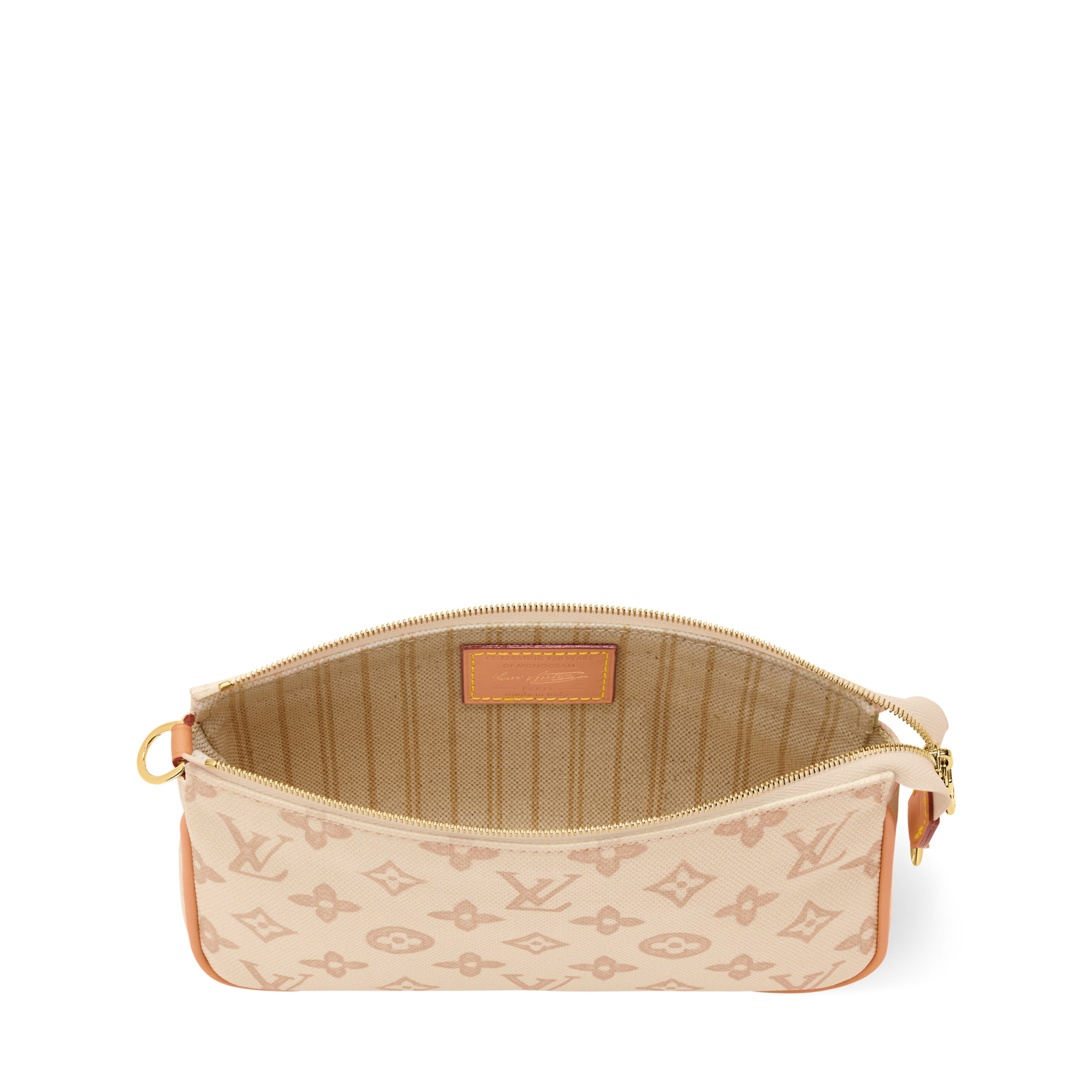Pochette Accessoires Monogram Origine Canvas Cowhide Leather Gold-Toned Hardware